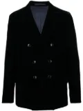 Giorgio Armani double-breasted peaked blazer - Blue