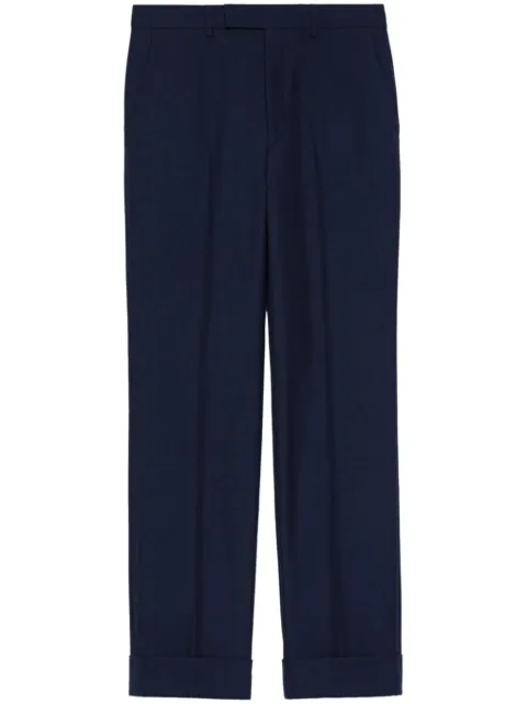 Gucci twill-weave tailored trousers