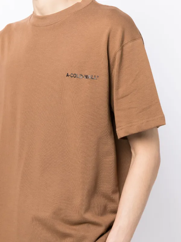 A-COLD-WALL* Essentials ロゴプリント Tシャツ | ブラウン