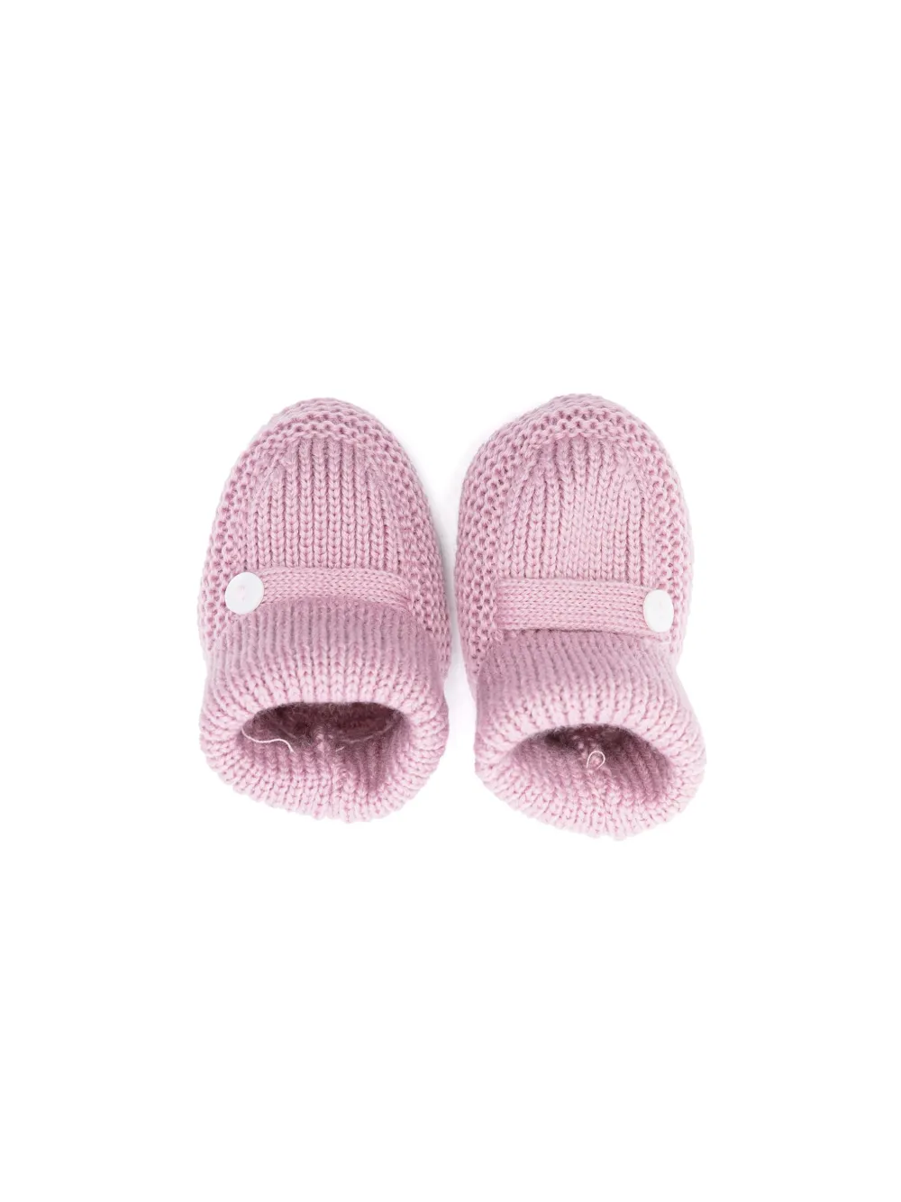 Shop Little Bear Slip-on Knitted Slippers In Pink