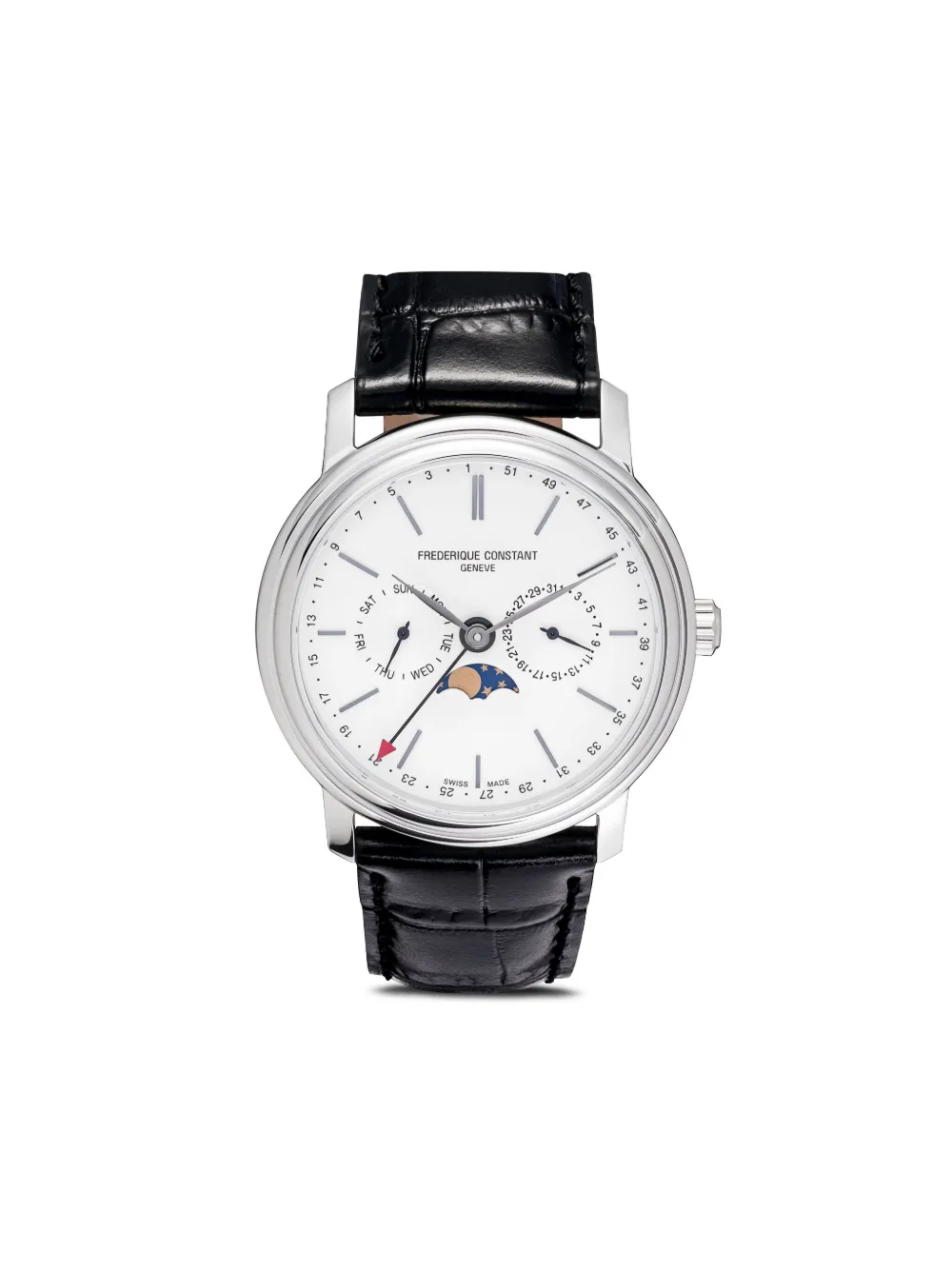 Frederique Constant Orologio Classic Index Business Timer 40mm - Argento