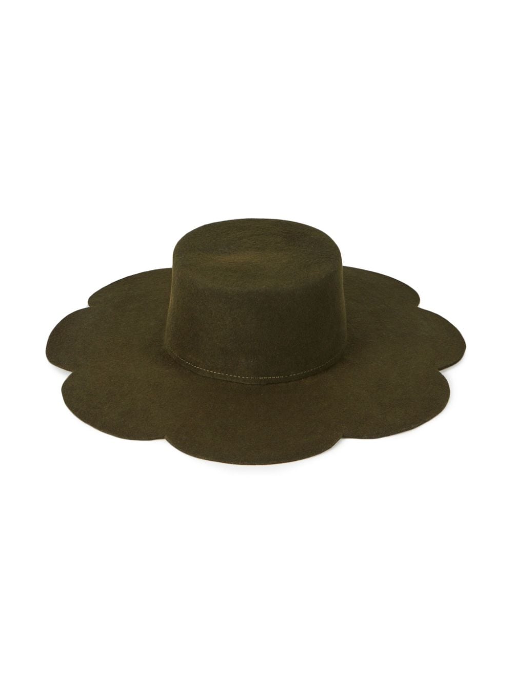 Shop D'estree Arne Felted Wool Hat In Green