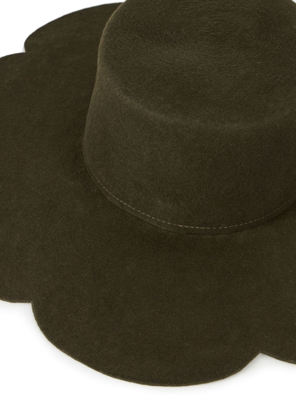 Shop D'estree Arne Felted Wool Hat In Green