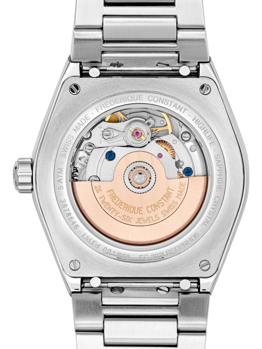  Frederique Constant Highlife Ladies Automatic Sparkling 34mm - Blue 
