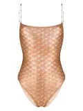 Missoni metallic crochet-knit swimsuit - Brown