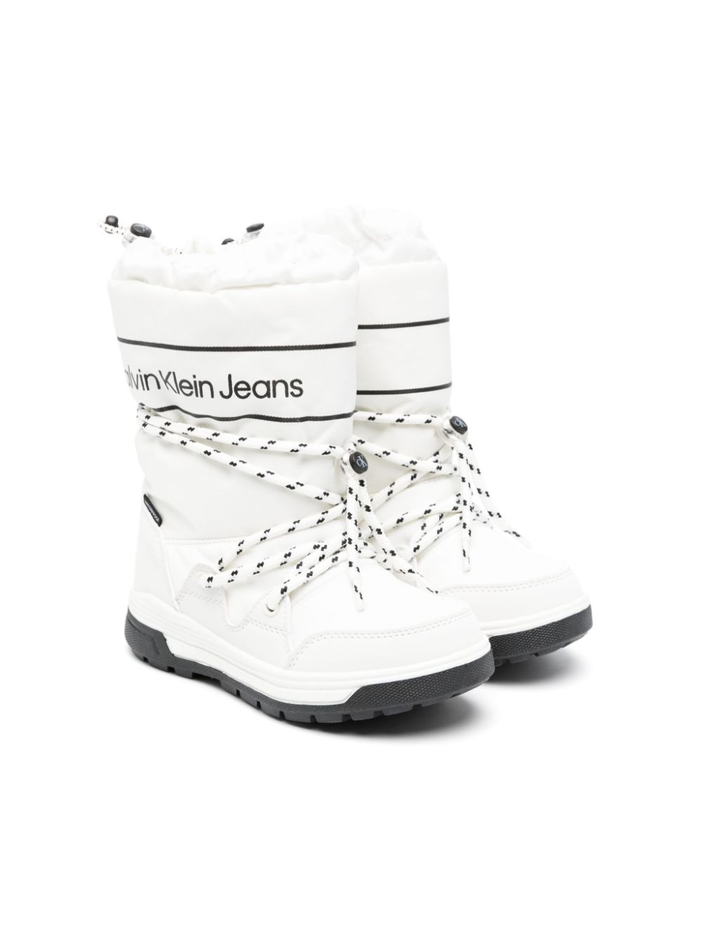 Calvin Klein Kids' Logo-tape Snow Boots In White