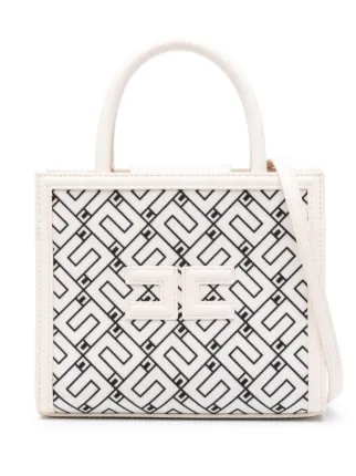 Elisabetta Franchi La Mia Bambina logo print Tote Bag Farfetch
