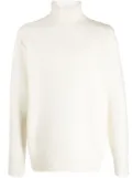 OAMC intarsia-knit logo wool jumper - Neutrals