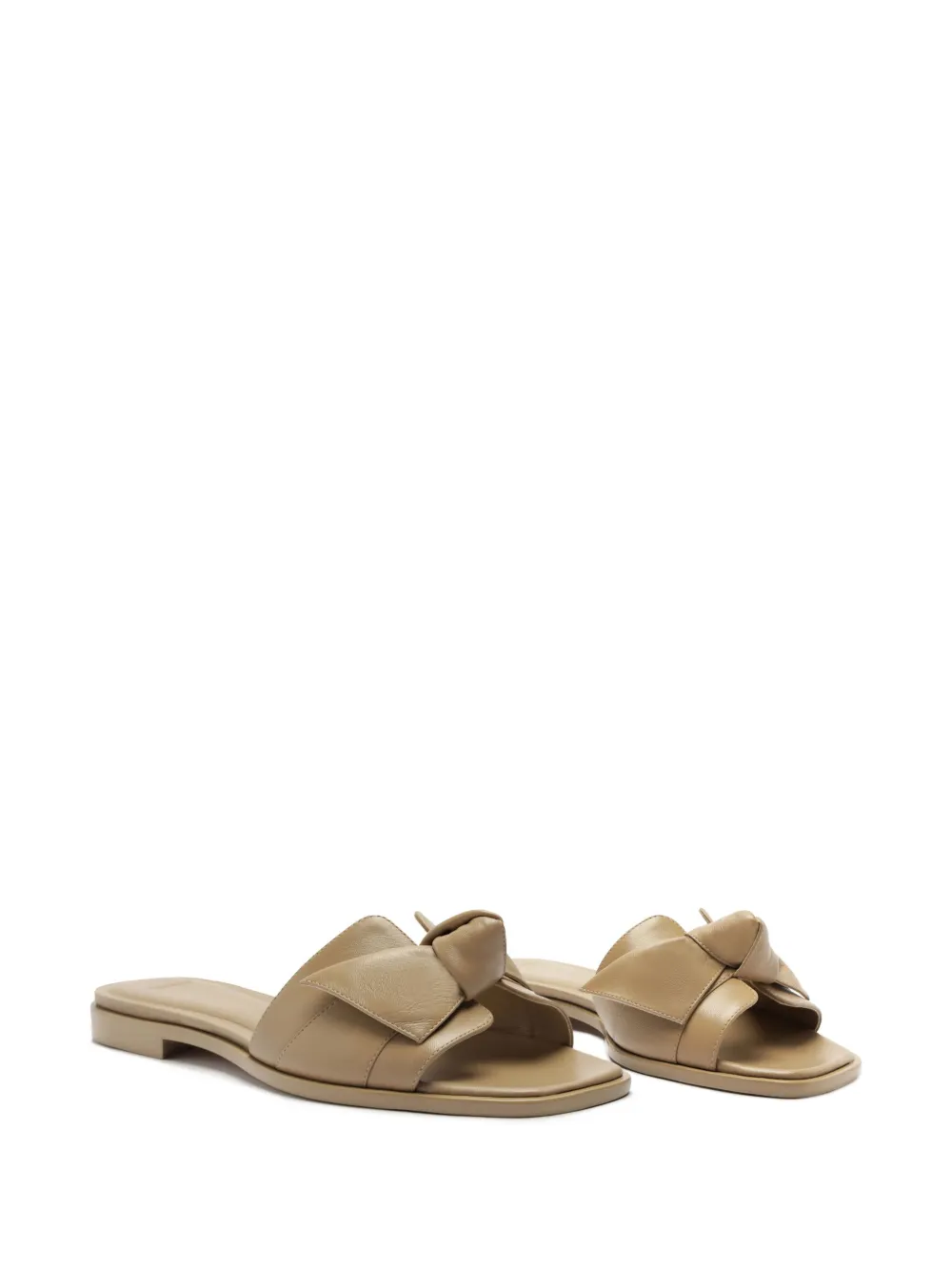 Shop Alexandre Birman Maxi Clarita Knot-detail Sandals In Neutrals