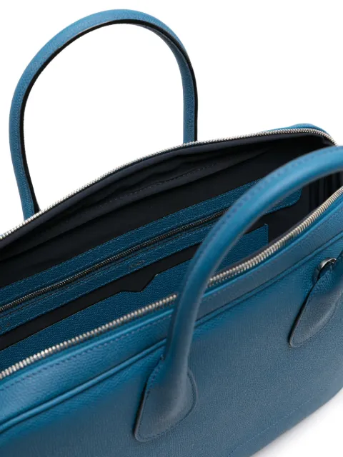 Valextra MyLogo leather laptop bag MBML0094028LRL99BD - 3
