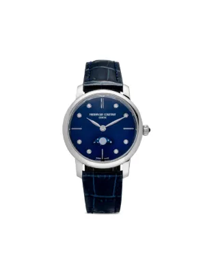 Frederique constant slimline moonphase on sale blue