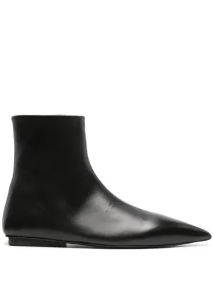 Flat on sale leather boots