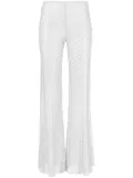 Missoni zigzag-woven flared trousers - Silver