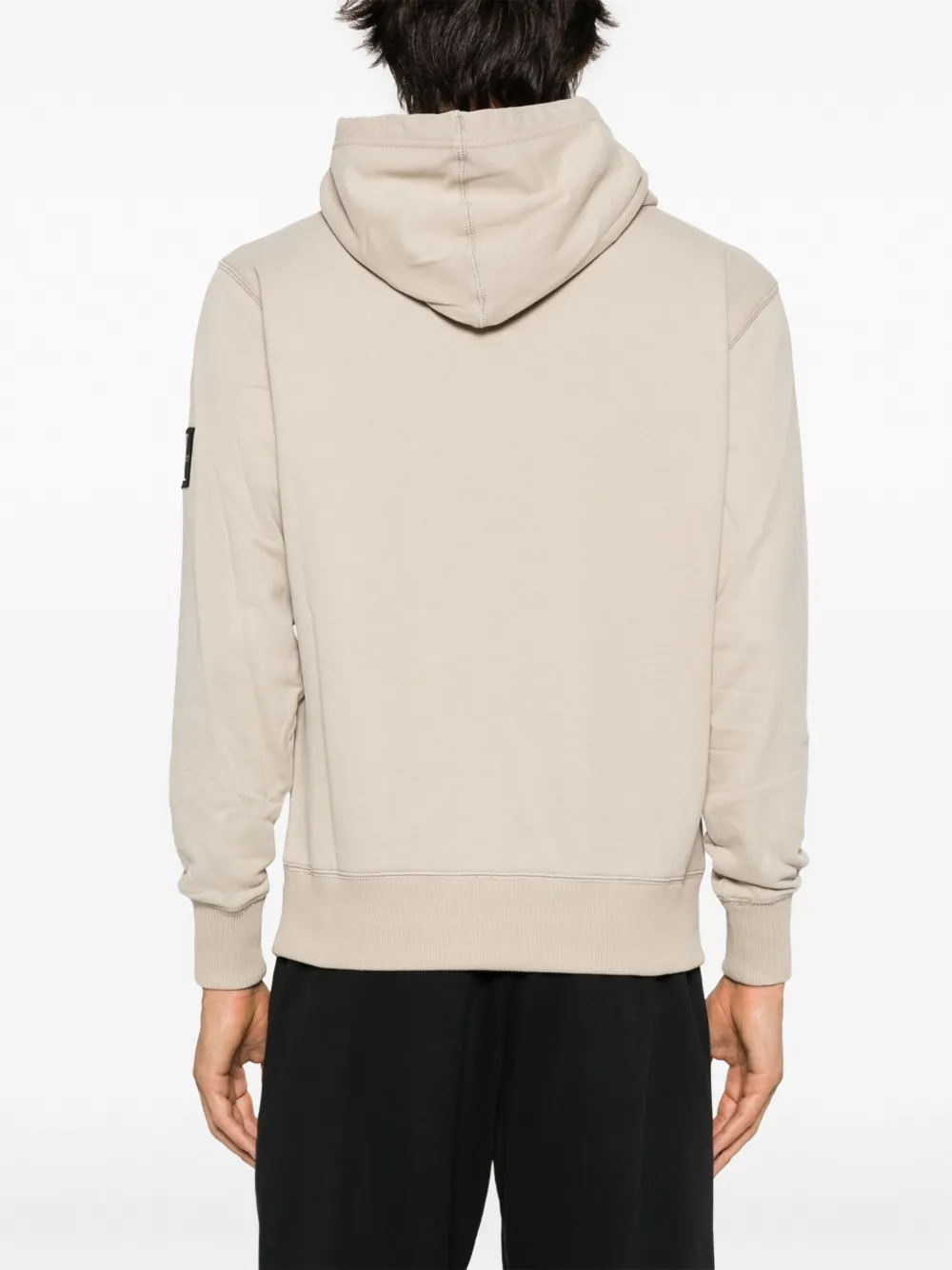 Calvin Klein Hoodie met logopatch Beige