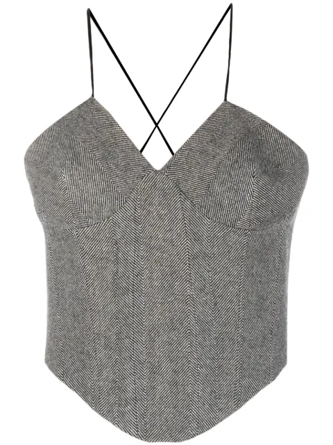 Ermanno Scervino herringbone wool top