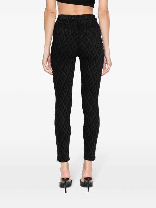 Elisabetta Franchi jacquard-logo Skinny Jeans - Farfetch