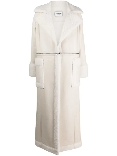 Iceberg zip-detail single-breasted coat