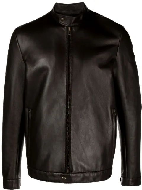 Salvatore Santoro high-neck leather jacket 