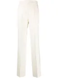 Gucci side-stripe wool trousers - White
