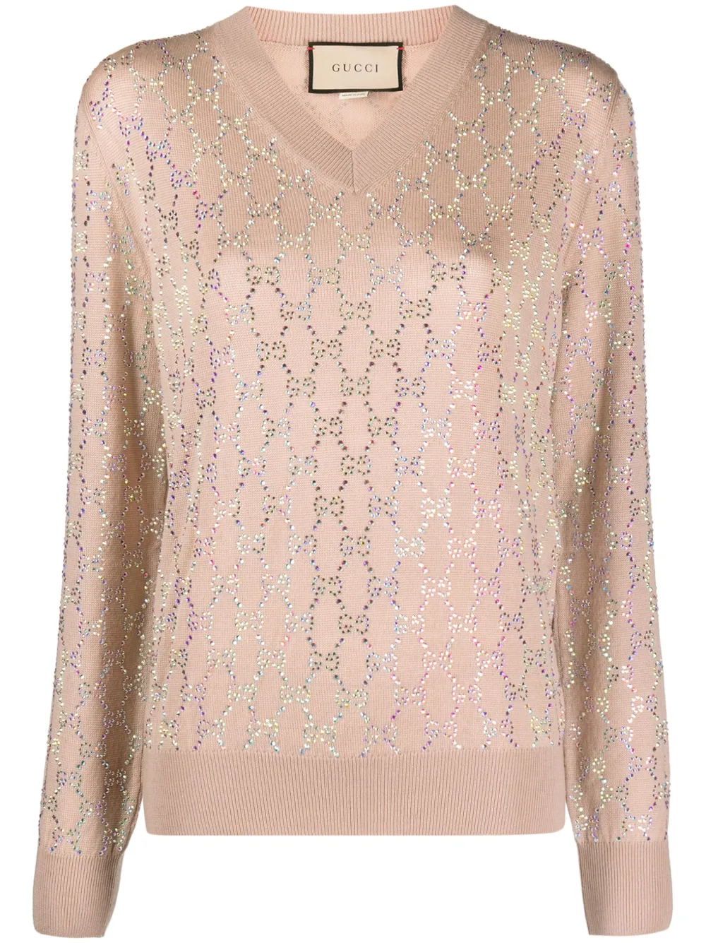 GUCCI GG-EMBELLISHED WOOL JUMPER