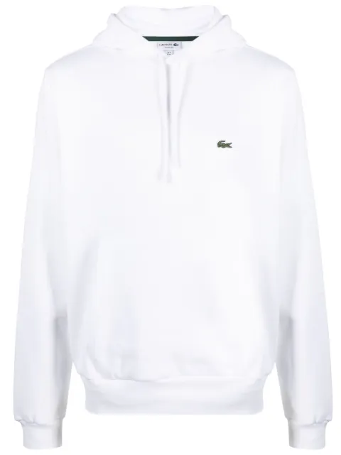 Lacoste logo-patch drawstring hoodie