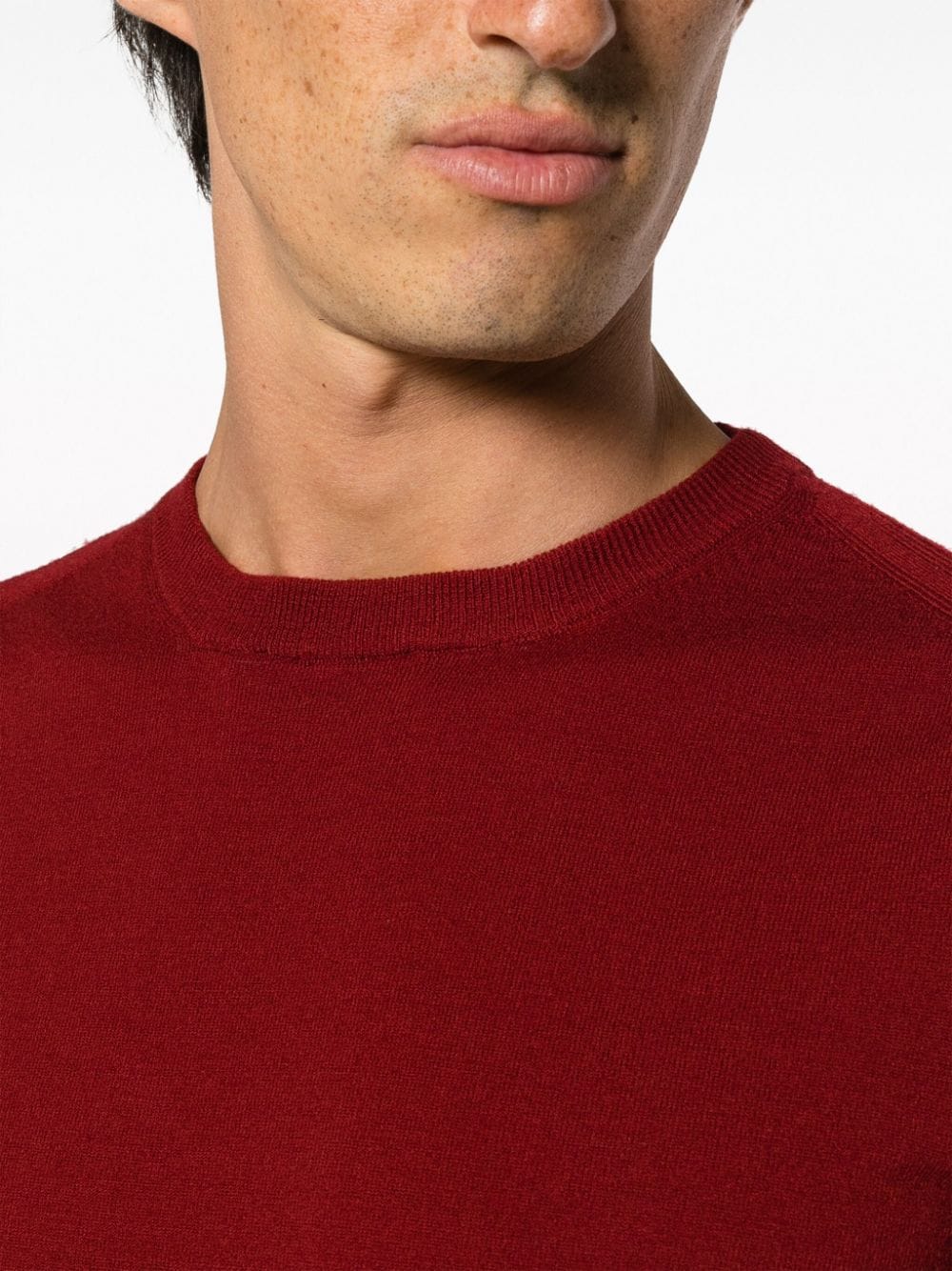 Shop C.p. Company Lens-detail Knitted Jumper In Red