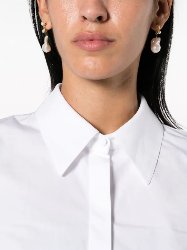 Valentino Garavani pointed-collar long-sleeve Shirt White