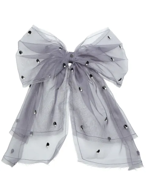 Maison Michel Wicole silk bow hair clip 