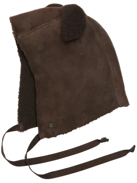 Maison Michel Lara shearling hood with ears