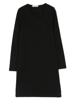 Calvin klein black embroidered dress discount