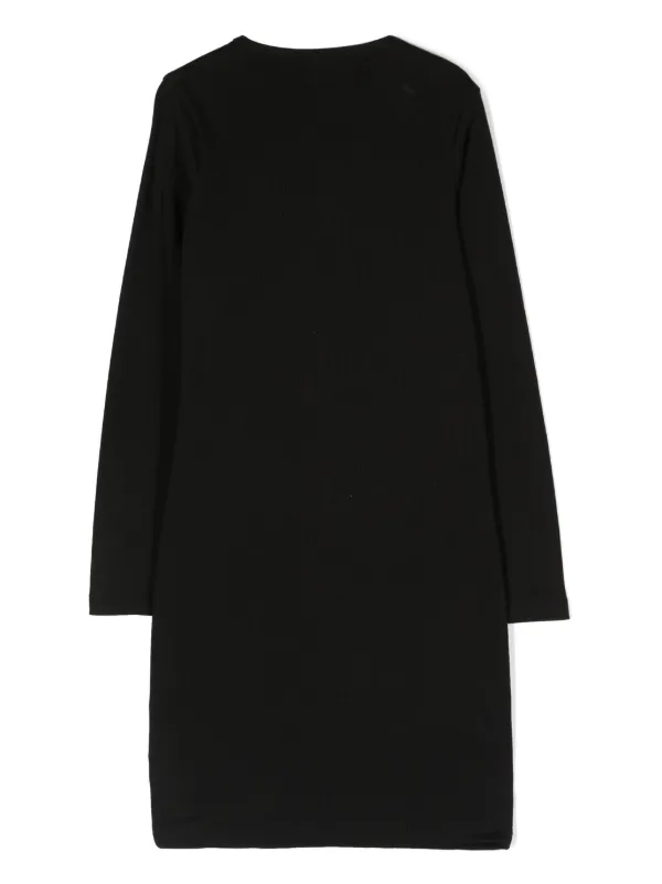 Calvin klein online black embroidered dress