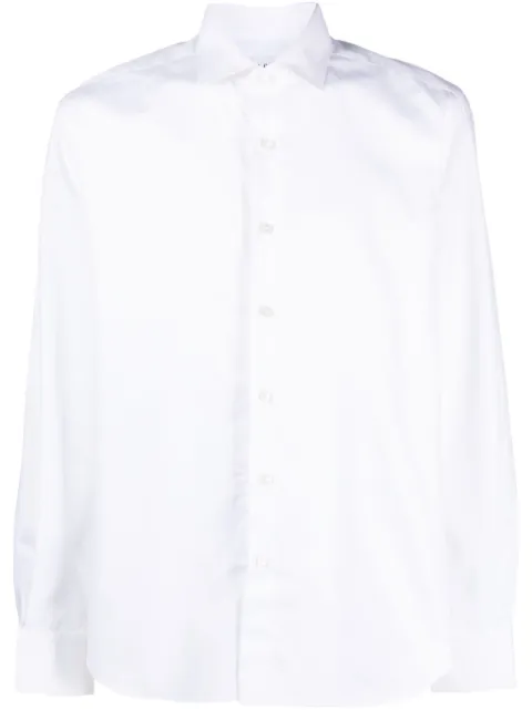 Xacus cutaway-collar poplin shirt