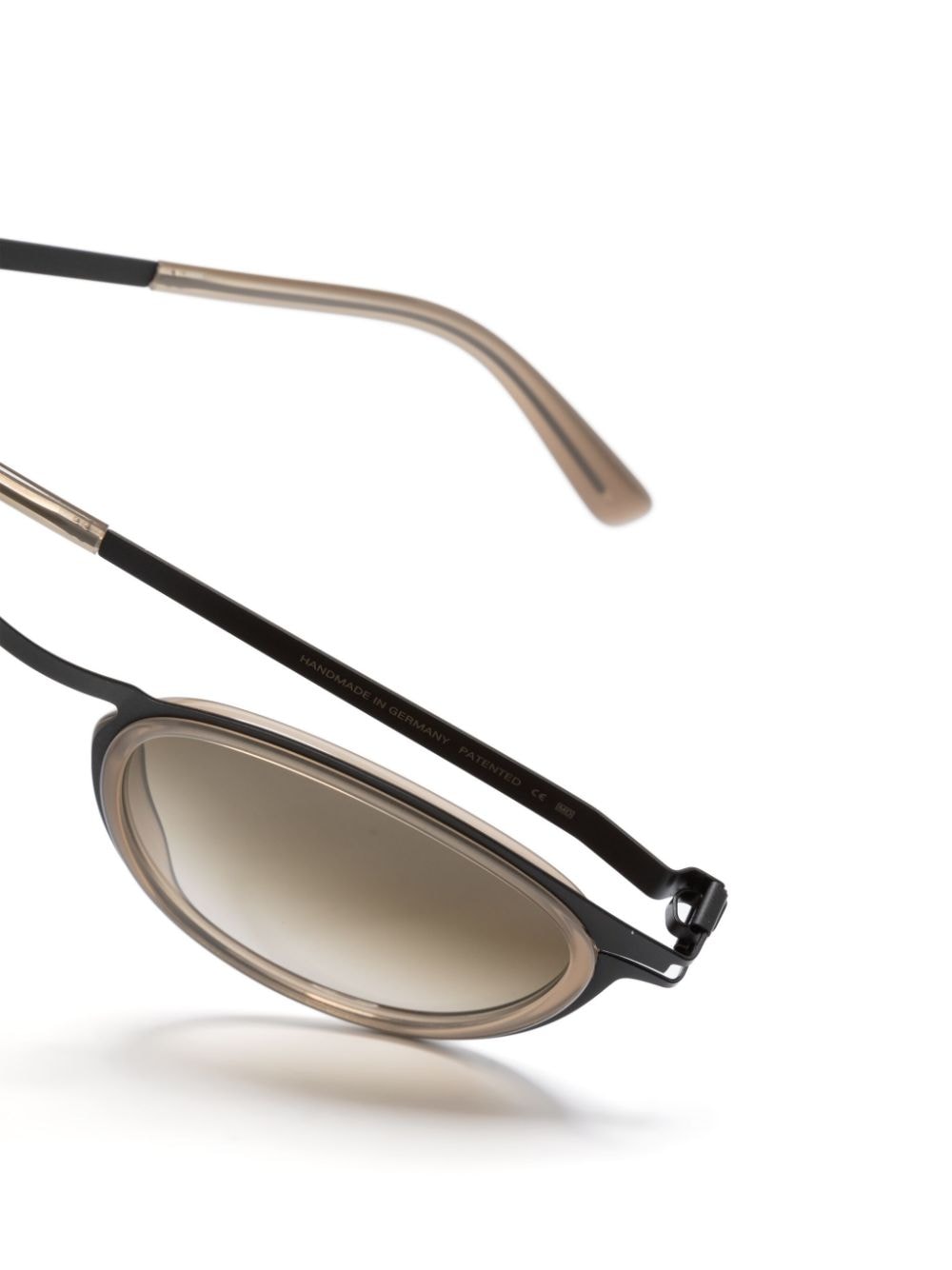 Shop Mykita Siwa Round-frame Gradient-lenses Sunglasses In Brown