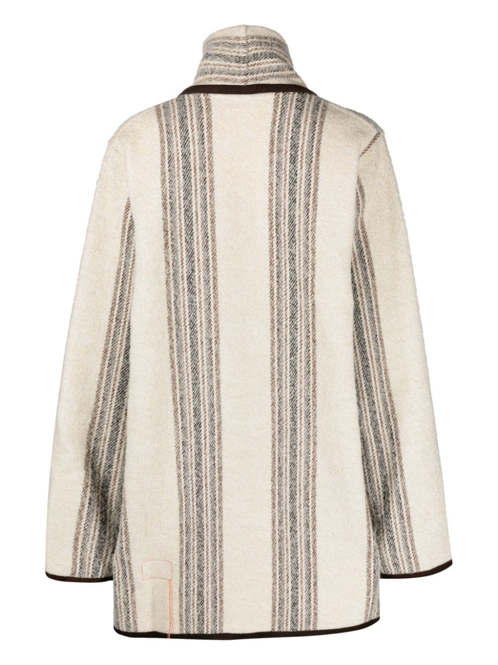 Shop Fortela Open-front Knitted Caridgan In Neutrals