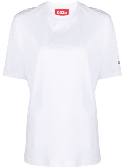 032c logo-print organic cotton T-shirt