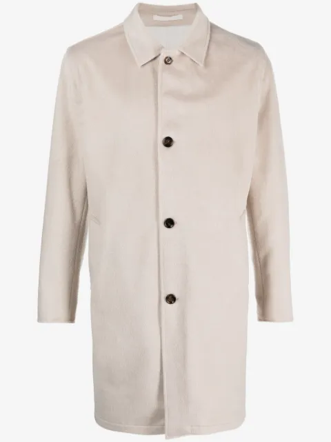 Kired single-breasted midi coat
