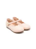 Chloé Kids buckled scalloped shoes - Pink