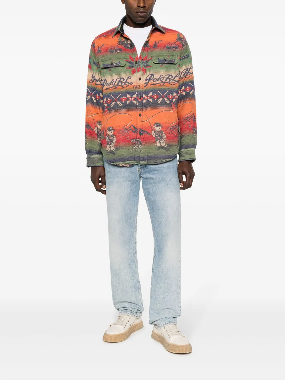 Polo Ralph Lauren Shirtjack met lange mouwen - Oranje