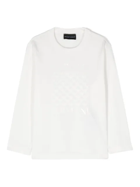 Emporio Armani Kids logo-appliqué cotton T-shirt