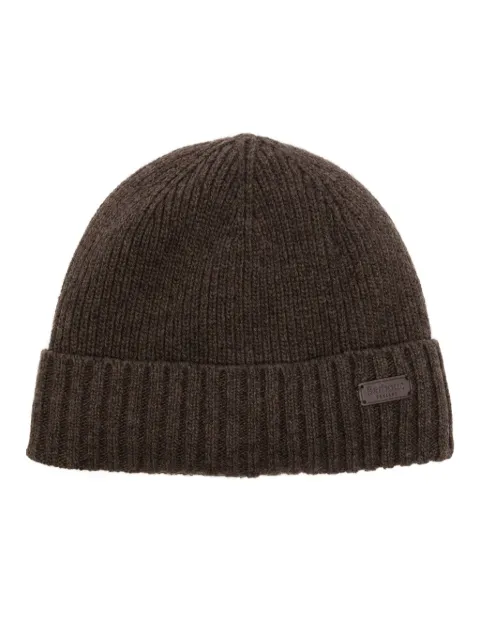 Barbour Carlton logo-patch beanie