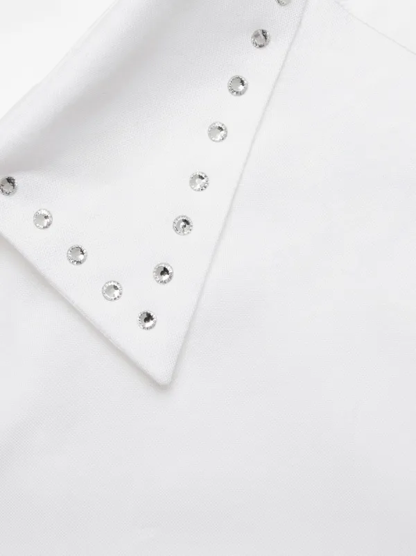 Gucci crystal-embellished Cotton Shirt | White | FARFETCH Gucci crystal-embellished Cotton Shirt | White | FARFETCH