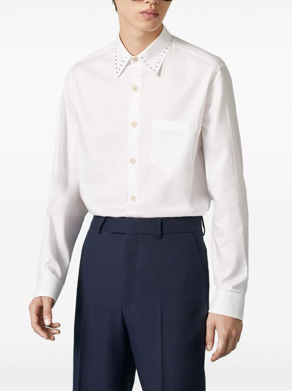 Gucci crystal-embellished Cotton Shirt - Farfetch