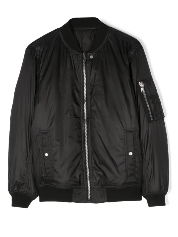 Rick Owens Bomber Jacket With Rib Collar - Farfetch