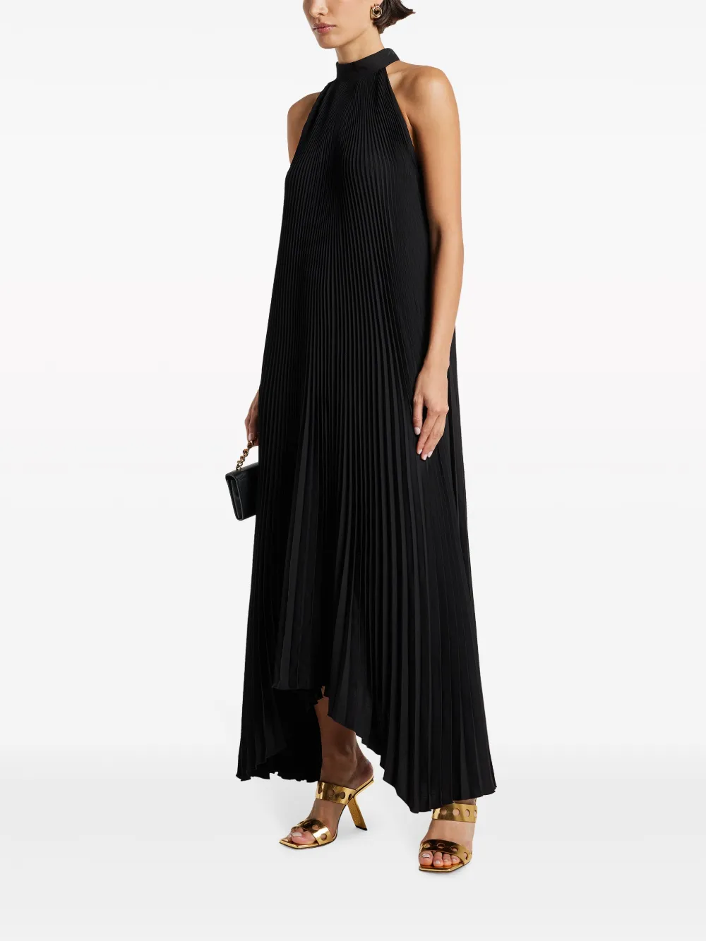 L'IDÉE Amour sleeveless gown - Zwart