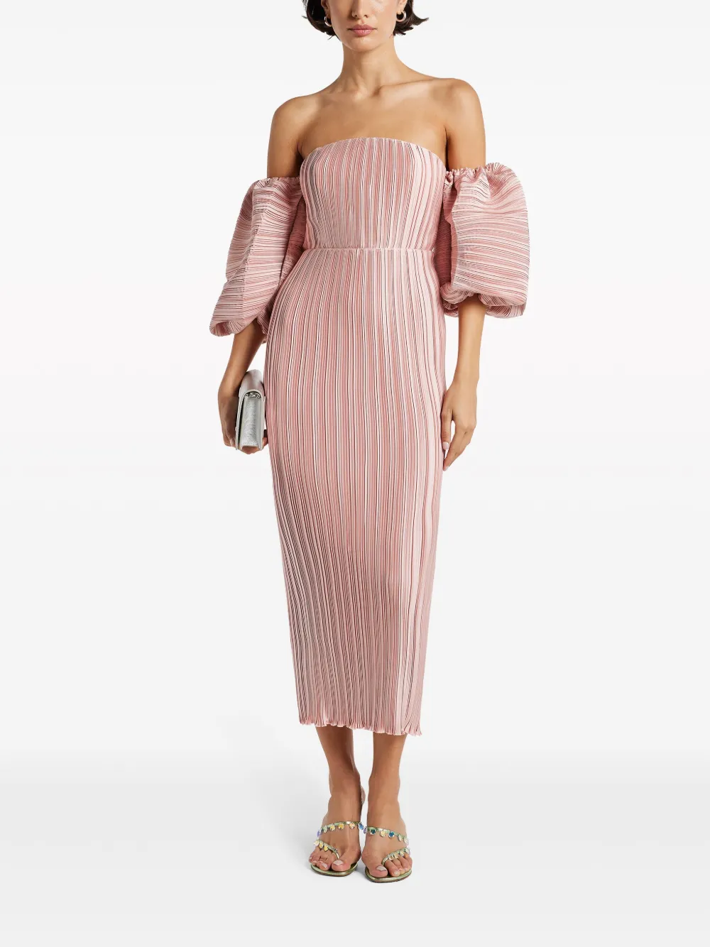L'IDÉE Sirène off-shoulder gown - Roze