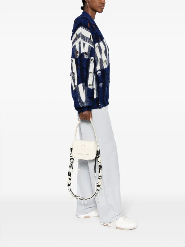 Off-White Binder Leather Shoulder Bag | Neutrals | FARFETCH