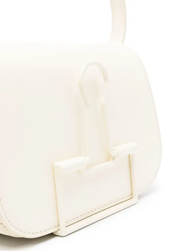 Off-White Binder Leather Shoulder Bag | Neutrals | FARFETCH