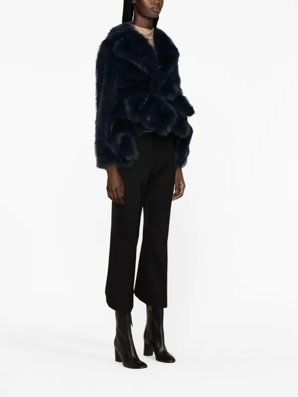Sacai denim shop fur jacket