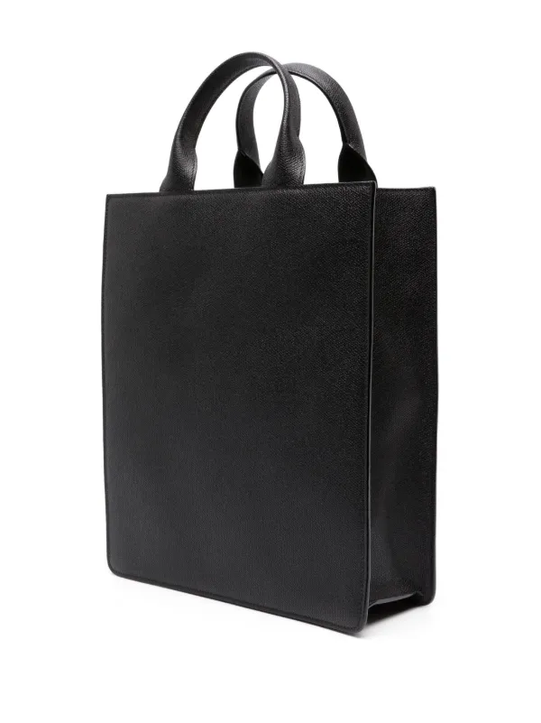 Valextra Boxy レザーハンドバッグ ミニ | ブラック | FARFETCH JP