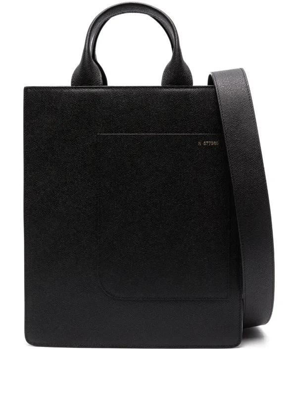 VALEXTRA ハンドバッグ Valextra Boxy レザーハンドバッグ ミニ | ブラック | FARFETCH JP
